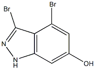 3,4-DIBROMO-6-HYDROXYINDAZOLE Struktur