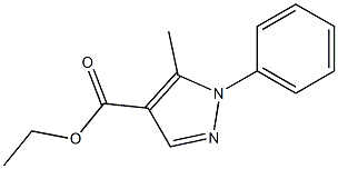 ETHYL 5-METHYL-1-PHENYLPYRAZOLE-4-CARBOXYLATE Struktur