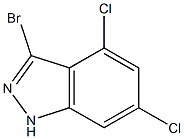 3-BROMO-4,6-DICHLOROINDAZOLE Struktur