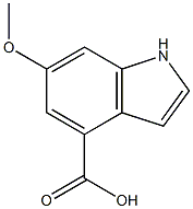 6-METHOXYINDOLE-4-CARBOXYLIC ACID Struktur