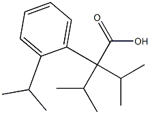 TRIISOPROPYLPHENYLACETIC ACID Struktur