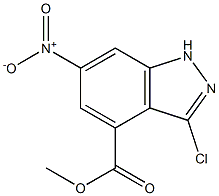 3-CHLORO-6-NITROINDAZOLE-4-CARBOXYLIC ACID METHYL ESTER Struktur