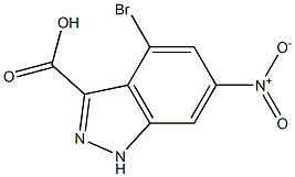 4-BROMO-6-NITROINDAZOLE-3-CARBOXYLIC ACID Struktur