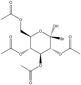 1-BROMO-2,3,4,6-TETRA-O-ACETYL-ALPHA-D-GLUCOPYRANOSE Struktur