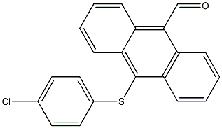 10-[(4-chlorophenyl)thio]anthracene-9-carbaldehyde Struktur