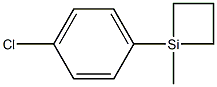 1-(4-chlorophenyl)-1-methyl-siletane Struktur