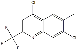 4,7-Dichloro-6-Methyl-2-(Trifluoromethyl)Quinoline Struktur