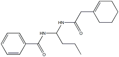 N-{1-[(2-Cyclohex-1-En-1-ylacetyl)Amino]Butyl}Benzamide Struktur