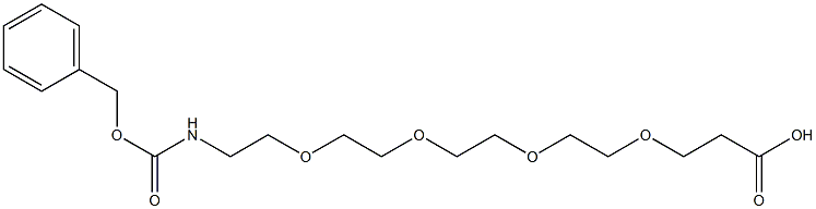 15-Benzyloxycarbonylamino-4,7,10,13-tetraoxa-pentadecanoic acid Struktur