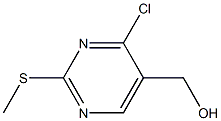 4-CHLORO 5-HYDROXYMETHYL 2-METHYLTHIO PYRIMIDINE Struktur