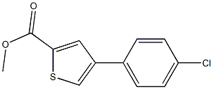 methyl 4-(4-chlorophenyl)thiophene-2-carboxylate Struktur