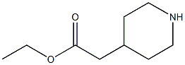 4-Ethoxycarbonylmethyl-piperidine
 Struktur