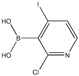 2-Chloro-4-iodopyridine-3-boronic acid Struktur