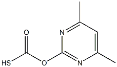 S-4,6-DIMETHYLPYRIMIDIN-2-YLTHIOLCARBONATE Struktur