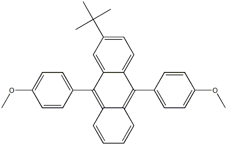 2-TERT-BUTYL-9,10-BIS(4-METHOXYPHENYL)ANTHRACENE Struktur