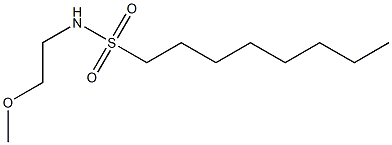 N-(2-METHOXYETHYL)OCTANESULFONAMIDE Struktur