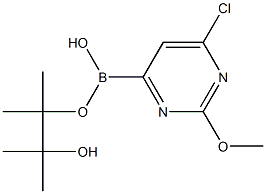 2-METHOXY-6-CHLOROPYRIMIDINE-4-BORONIC ACID PINACOL ESTER Struktur