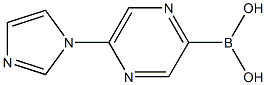 5-(IMIDAZOL-1-YL)PYRAZINE-2-BORONIC ACID Struktur