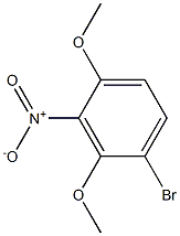 1-BROMO-2,4-DIMETHOXY-3-NITRO-BENZENE Struktur