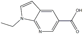 1-ETHYL-1H-PYRROLO[2,3-B]PYRIDINE-5-CARBOXYLIC ACID Struktur