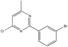 2-(3-BROMOPHENYL)-4-CHLORO-6-METHYLPYRIMIDINE Struktur