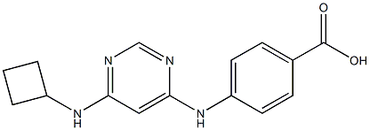 4-{[6-(CYCLOBUTYLAMINO)PYRIMIDIN-4-YL]AMINO}BENZOIC ACID Struktur