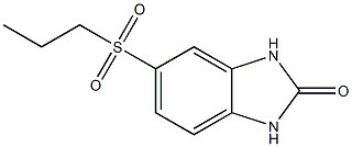 5-(PROPYLSULFONYL)-1,3-DIHYDRO-2H-BENZIMIDAZOL-2-ONE Struktur