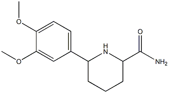 6-(3,4-DIMETHOXYPHENYL)PIPERIDINE-2-CARBOXAMIDE Struktur