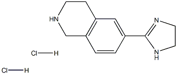 6-(4,5-DIHYDRO-1H-IMIDAZOL-2-YL)-1,2,3,4-TETRAHYDROISOQUINOLINE 2HCL Struktur