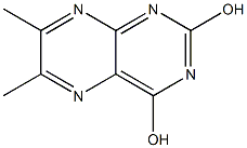 6,7-DIMETHYLPTERIDINE-2,4-DIOL Struktur