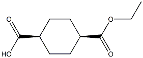 CIS-4-(ETHOXYCARBONYL)CYCLOHEXANECARBOXYLIC ACID Struktur