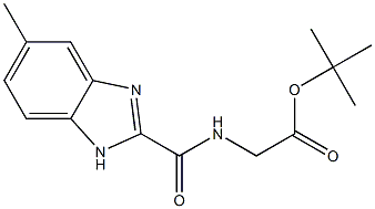 TERT-BUTYL N-[(5-METHYL-1H-BENZIMIDAZOL-2-YL)CARBONYL]GLYCINATE Struktur