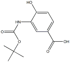 Boc-3-Amino-4-Hydroxybenzoic Acid Struktur