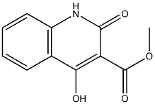 methyl 4-hydroxy-2-oxo-1,2-dihydroquinoline-3-carboxylate Struktur