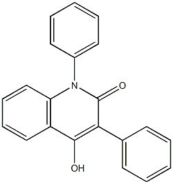 4-hydroxy-1,3-diphenyl-1,2-dihydroquinolin-2-one Struktur