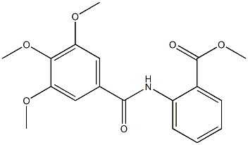 methyl 2-[(3,4,5-trimethoxybenzoyl)amino]benzoate Struktur