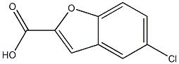 5-chloro-1-benzofuran-2-carboxylic acid Struktur