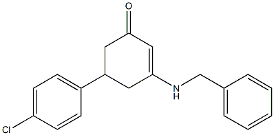 3-(benzylamino)-5-(4-chlorophenyl)cyclohex-2-en-1-one Struktur