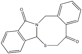 6H-isoindolo[2,1-b][4,2]benzothiazocine-5,12(7aH,14H)-dione Struktur