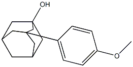 3-(4-methoxyphenyl)adamantan-1-ol Struktur