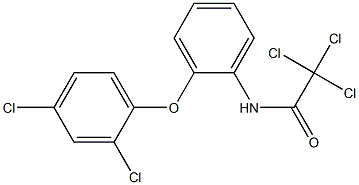 N1-[2-(2,4-dichlorophenoxy)phenyl]-2,2,2-trichloroacetamide Struktur