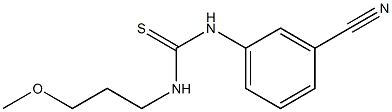 N-(3-cyanophenyl)-N'-(3-methoxypropyl)thiourea Struktur