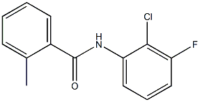 N-(2-chloro-3-fluorophenyl)-2-methylbenzenecarboxamide Struktur