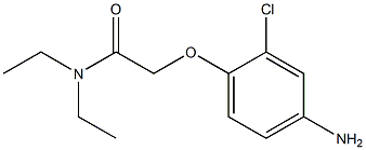 2-(4-amino-2-chlorophenoxy)-N,N-diethylacetamide Struktur