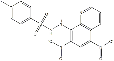 N'-(5,7-dinitro-8-quinolinyl)-4-methylbenzenesulfonohydrazide Struktur