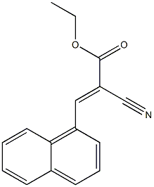 ethyl 2-cyano-3-(1-naphthyl)acrylate Struktur