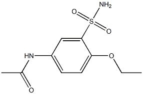 N-[3-(aminosulfonyl)-4-ethoxyphenyl]acetamide Struktur