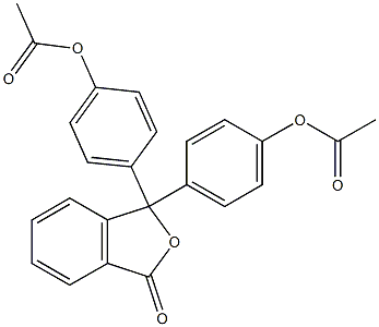 4-{1-[4-(acetyloxy)phenyl]-3-oxo-1,3-dihydroisobenzofuran-1-yl}phenyl acetate Struktur