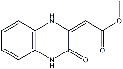 methyl 2-(3-oxo-1,2,3,4-tetrahydroquinoxalin-2-yliden)acetate Struktur