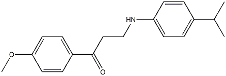 3-(4-isopropylanilino)-1-(4-methoxyphenyl)-1-propanone Struktur